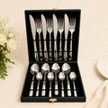 16-Piece Silver Stainless Steel Cutlery Set