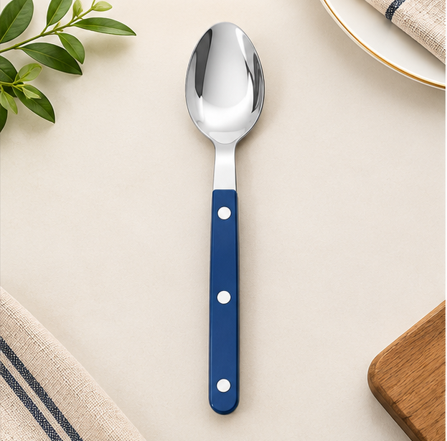 Blue Handle Stainless Steel Cutlery Set – 5 Piece