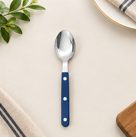 Blue Handle Stainless Steel Cutlery Set – 5 Piece