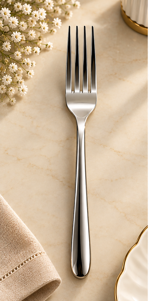 16-Piece Silver Stainless Steel Cutlery Set