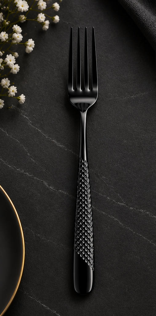 Erlato 24-Piece Black Edition Cutlery Set