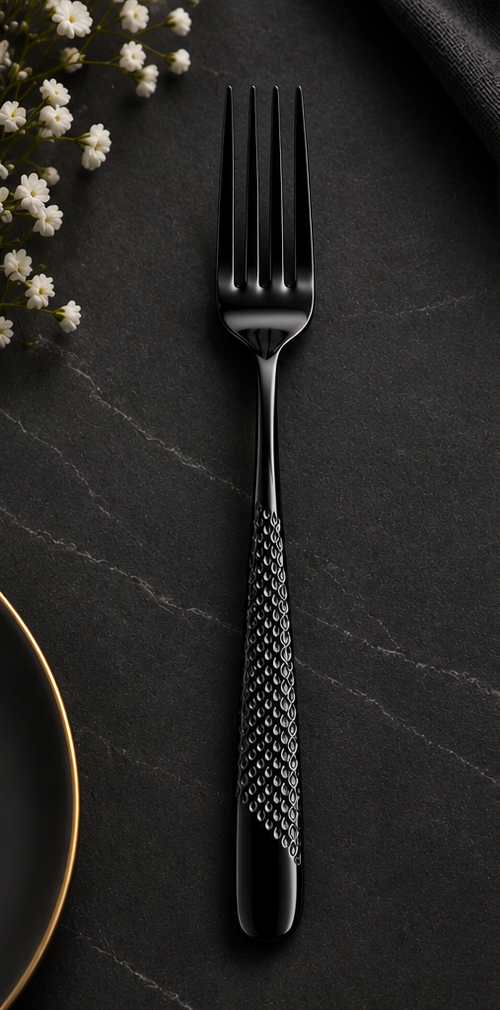 Erlato 24-Piece Black Edition Cutlery Set