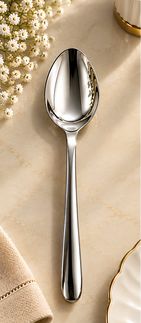 16-Piece Silver Stainless Steel Cutlery Set