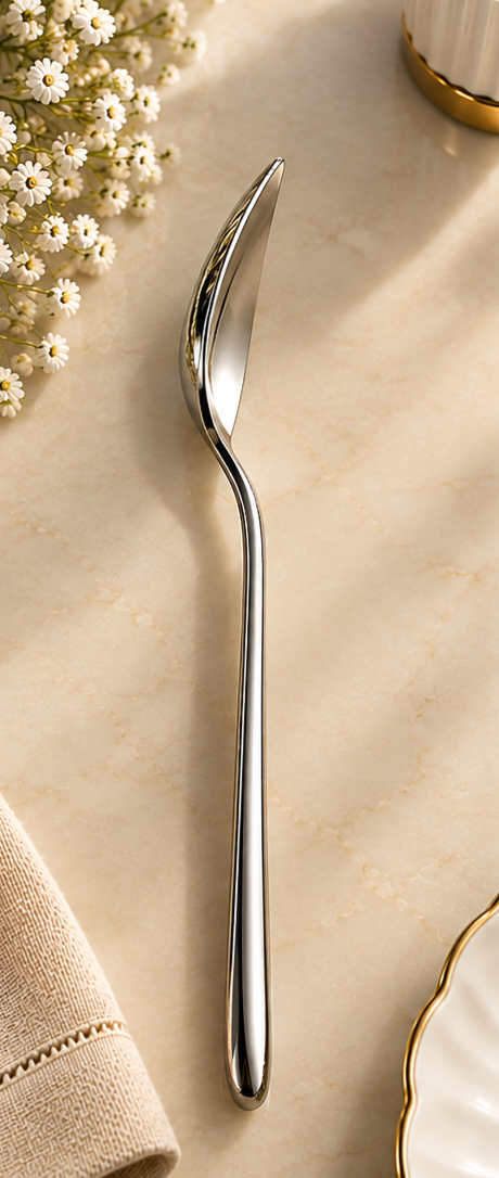16-Piece Silver Stainless Steel Cutlery Set